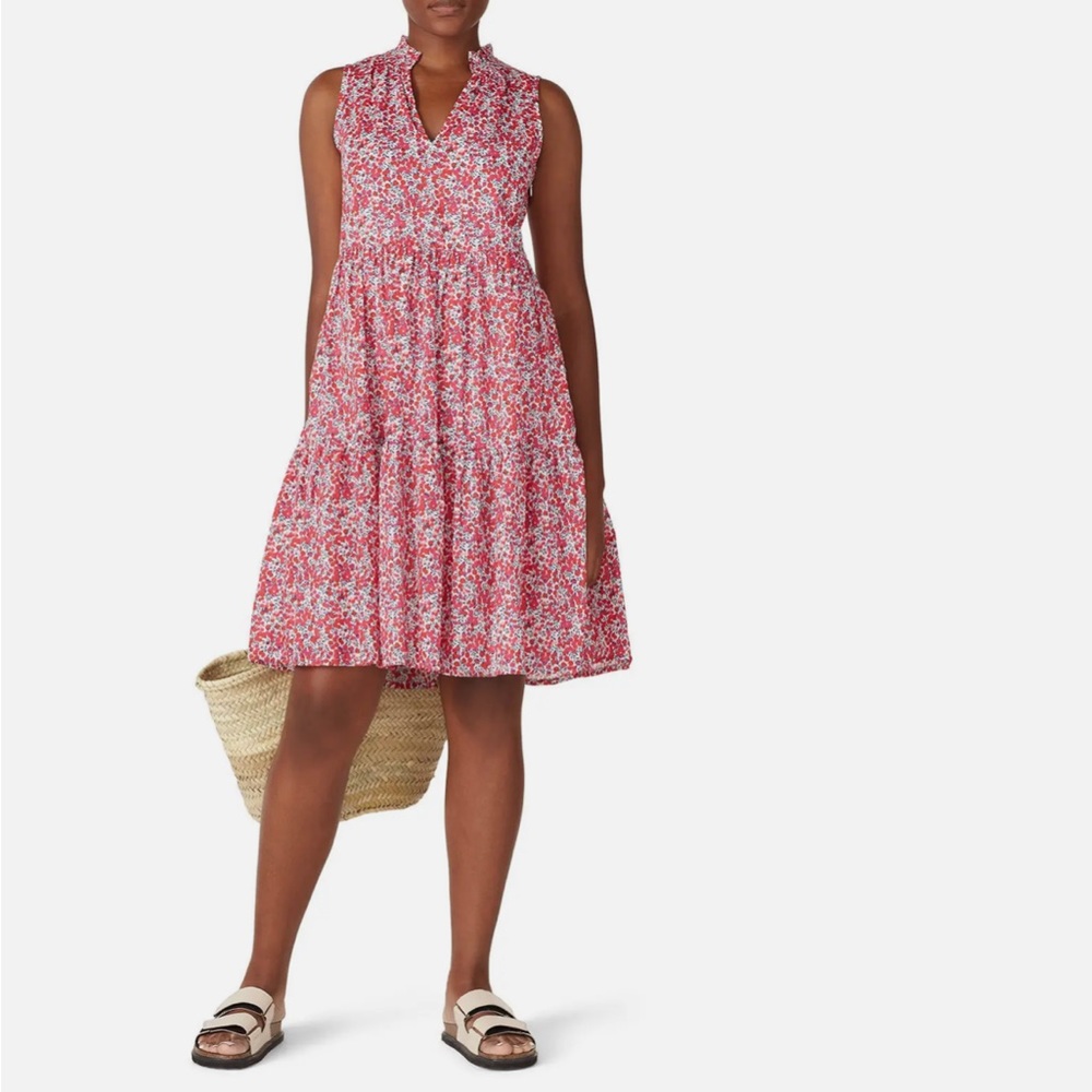 J. Crew Rebecca liberty fabric poplin dress